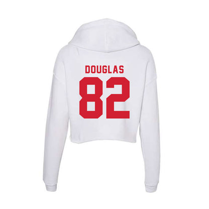 NC State - NCAA Football : Preston Douglas - Women's Crop Fleece Hoodie-1
