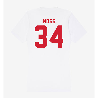 NC State - NCAA Football : Noah Moss - Women's V-Neck T-Shirt-1