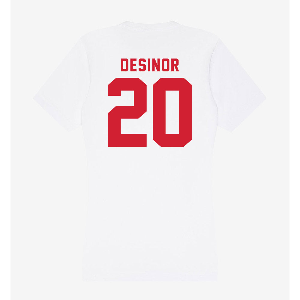 NC State - NCAA Football : Deandre Desinor - Women's V-Neck T-Shirt-1