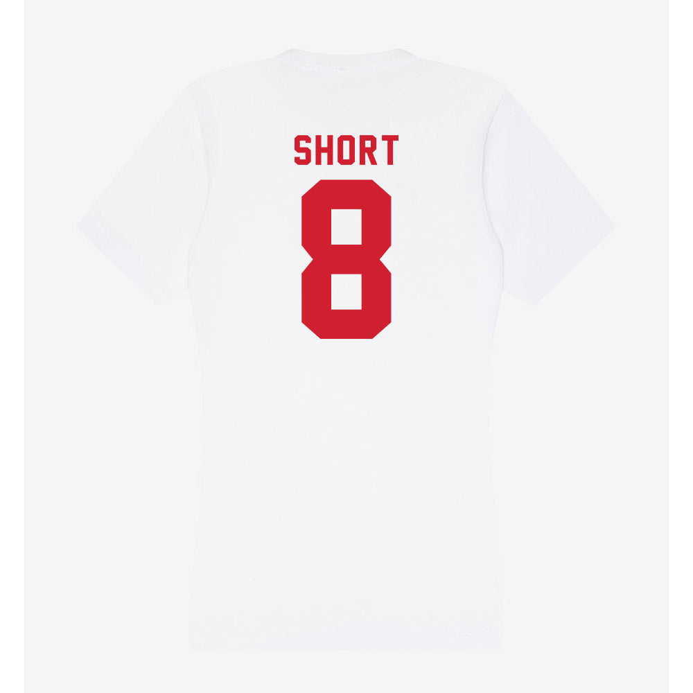 NC State - NCAA Softball : Carly Short - Women's V-Neck T-Shirt-1