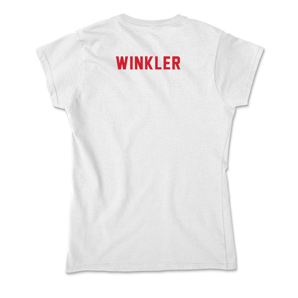 NC State - NCAA Men's Swimming & Diving : Kaii Winkler - Soft Style Women’s T-Shirt-1