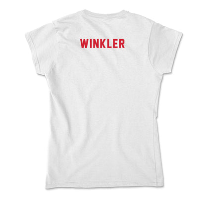 NC State - NCAA Men's Swimming & Diving : Kaii Winkler - Soft Style Women’s T-Shirt-1