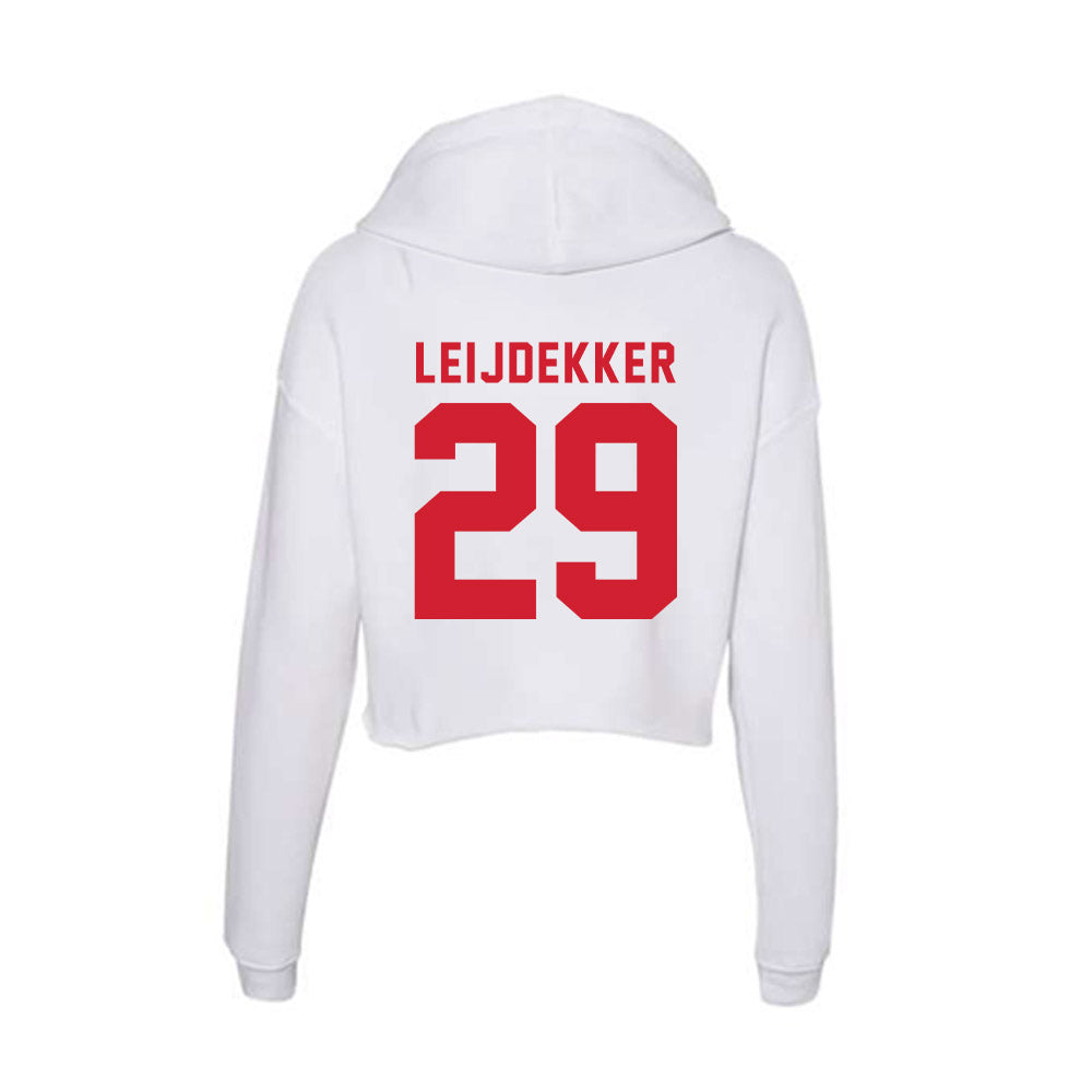 NC State - NCAA Women's Soccer : Fien Leijdekker - Women's Crop Fleece Hoodie-1