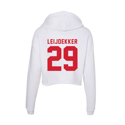 NC State - NCAA Women's Soccer : Fien Leijdekker - Women's Crop Fleece Hoodie-1