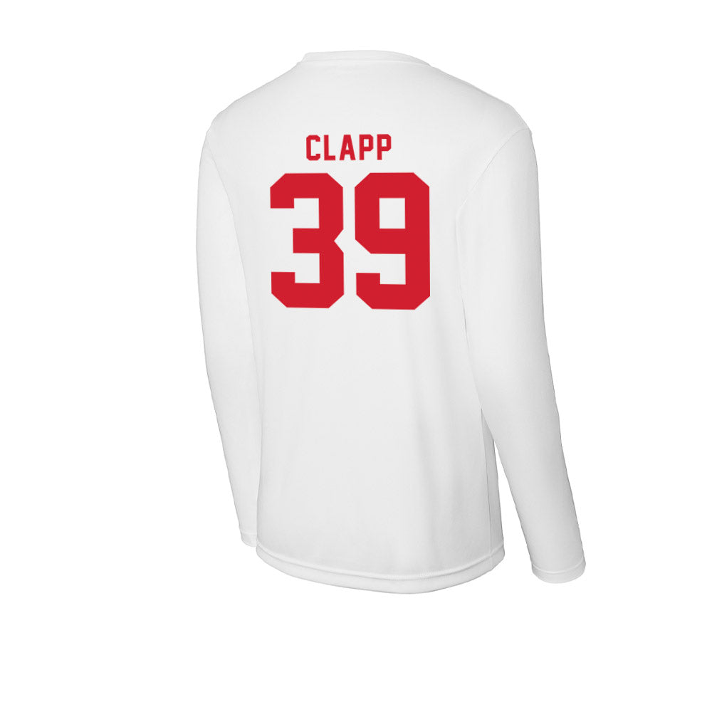 NC State - NCAA Football : Tristan Clapp - Activewear Long Sleeve T-Shirt-1