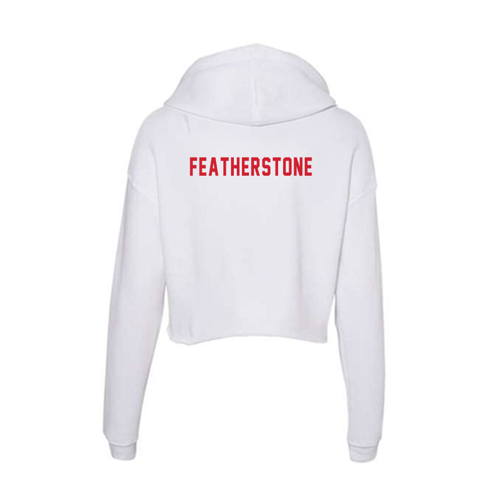 NC State - NCAA Women's Track & Field : Sadie Featherstone - Women's Crop Fleece Hoodie-1