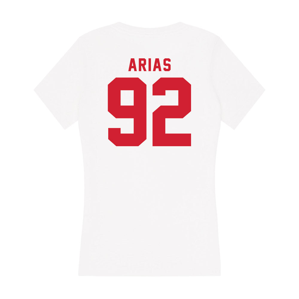 NC State - NCAA Football : Aiden Arias - Women's V-Neck T-Shirt-1