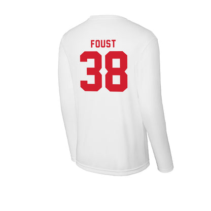 NC State - NCAA Football : Logan Foust - Activewear Long Sleeve T-Shirt-1