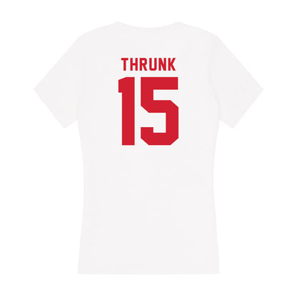 NC State - NCAA Softball : Teagan Thrunk - Women's V-Neck T-Shirt-1