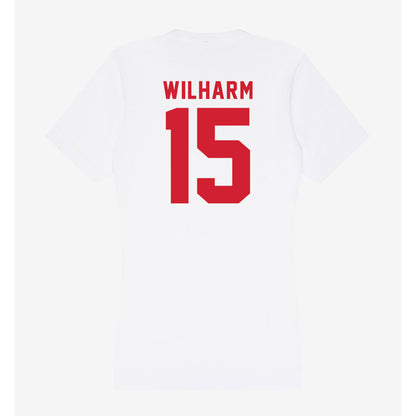 NC State - NCAA Football : Hudson Wilharm - Women's V-Neck T-Shirt-1
