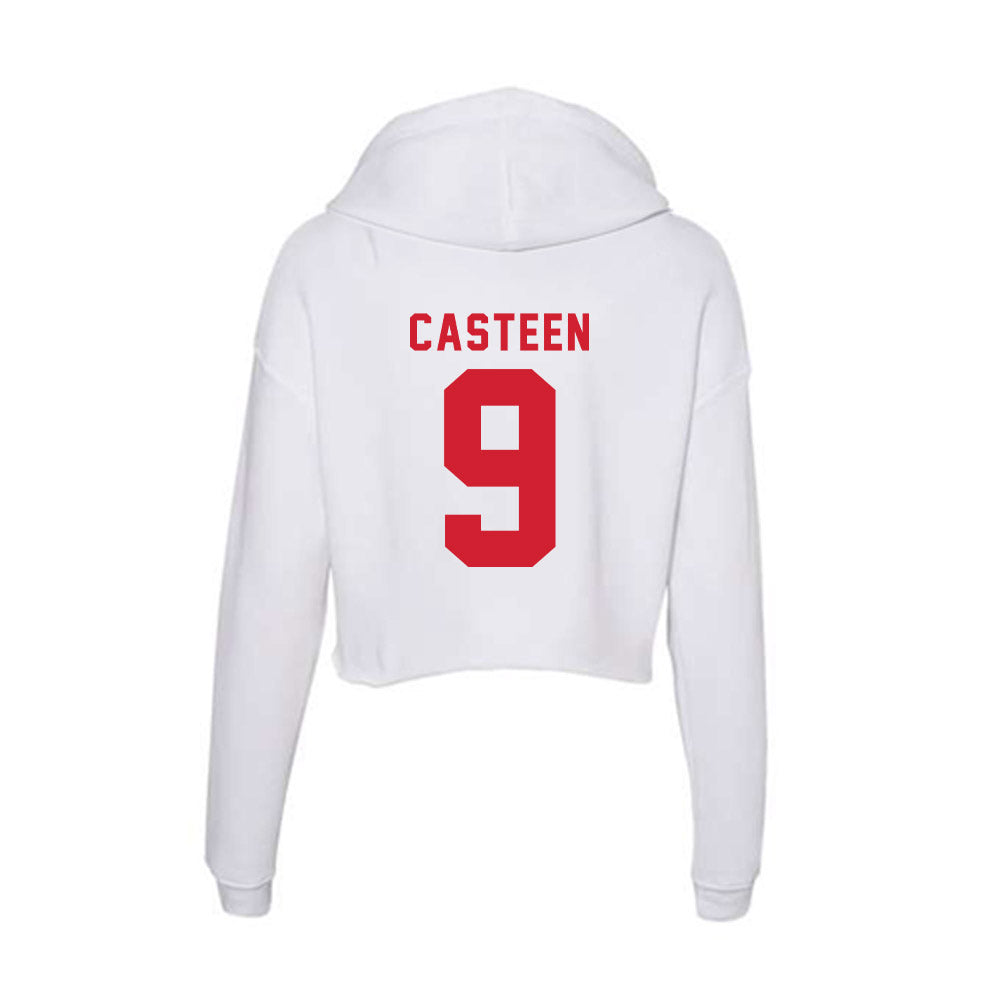 NC State - NCAA Women's Soccer : Madison Casteen - Women's Crop Fleece Hoodie-1