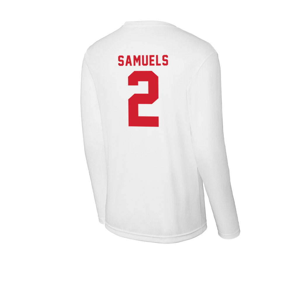 NC State - NCAA Women's Basketball : Qadence Samuels - Activewear Long Sleeve T-Shirt-1