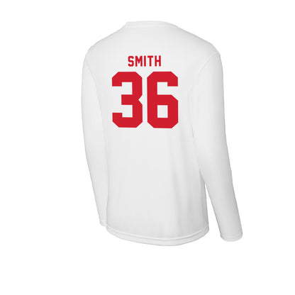 NC State - NCAA Baseball : Jacob Smith - Activewear Long Sleeve T-Shirt-1