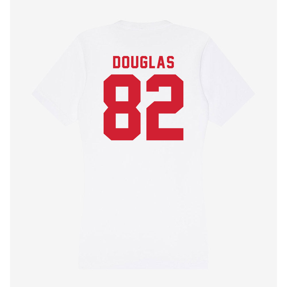 NC State - NCAA Football : Preston Douglas - Women's V-Neck T-Shirt-1