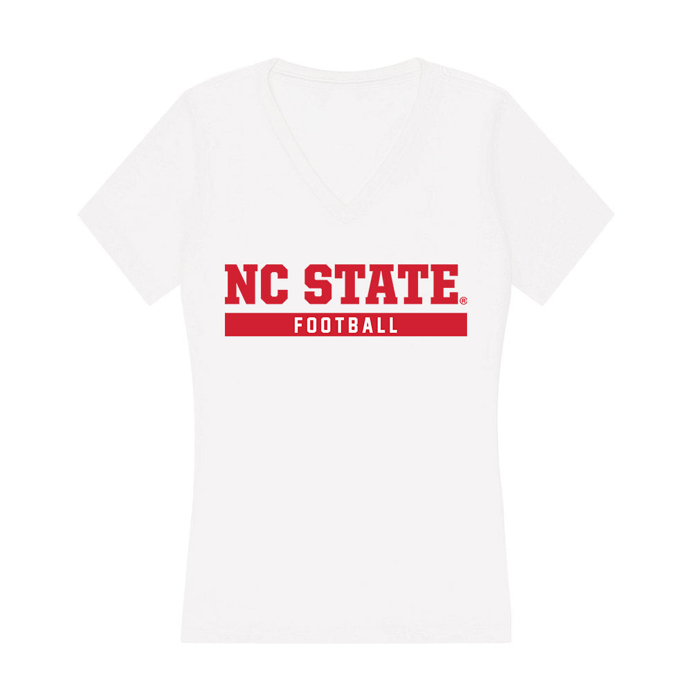 NC State - NCAA Football : Lamaris Davis Jr - Women's V-Neck T-Shirt-0