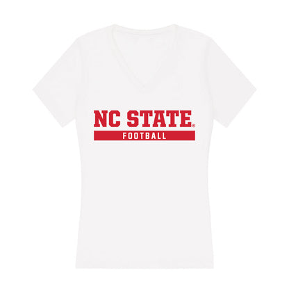 NC State - NCAA Football : Lamaris Davis Jr - Women's V-Neck T-Shirt-0