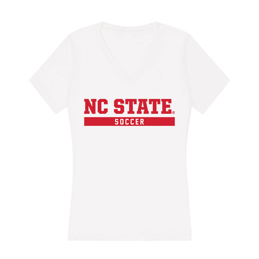 NC State - NCAA Women's Soccer : Ellie Breech - Women's V-Neck T-Shirt-0