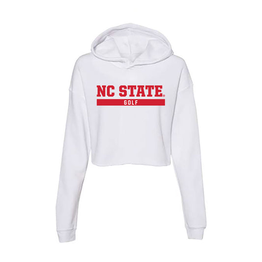 NC State - NCAA Women's Golf : Ellie Hildreth - Women's Crop Fleece Hooded Sweatshirt-0