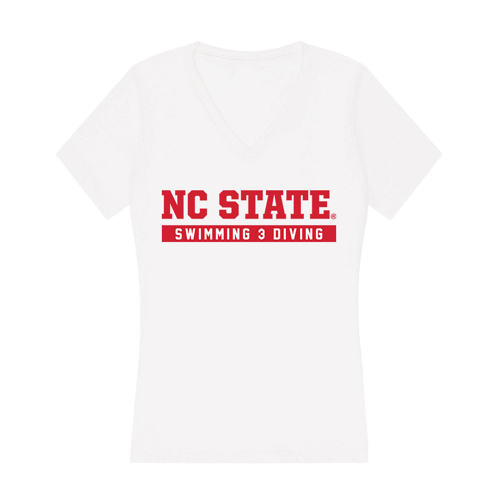 NC State - NCAA Women's Swimming & Diving : Grace Hurley - Women's V-Neck T-Shirt-0