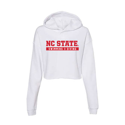 NC State - NCAA Women's Swimming & Diving : Tyler Driscoll - Women's Crop Fleece Hoodie-0