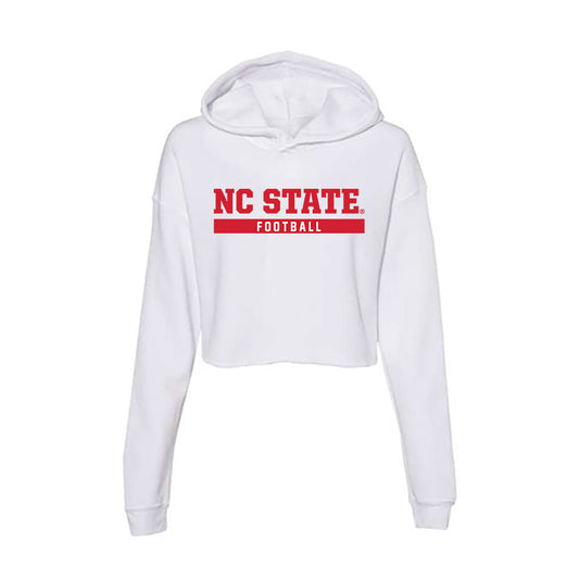 NC State - NCAA Football : Carmelo Mckenzie - Women's Crop Fleece Hooded Sweatshirt-0