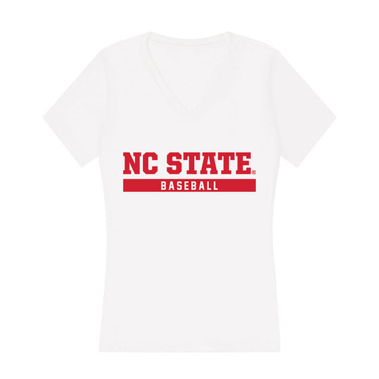 NC State - NCAA Baseball : Heath Andrews - Women's V-Neck T-Shirt-0
