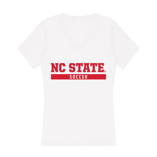 NC State - NCAA Men's Soccer : Caden Tolentino - Women's V-Neck T-Shirt-0