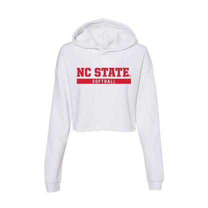 NC State - NCAA Softball : Charli Orsini - Women's Crop Fleece Hoodie-0