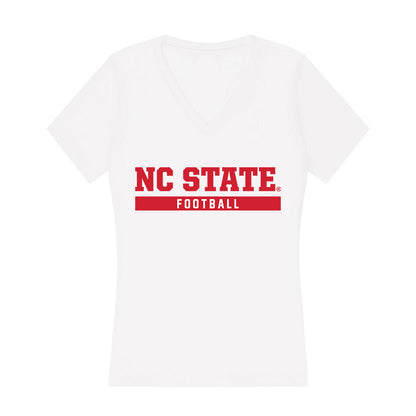 NC State - NCAA Football : Isaiah Shirley - Women's V-Neck T-Shirt-0