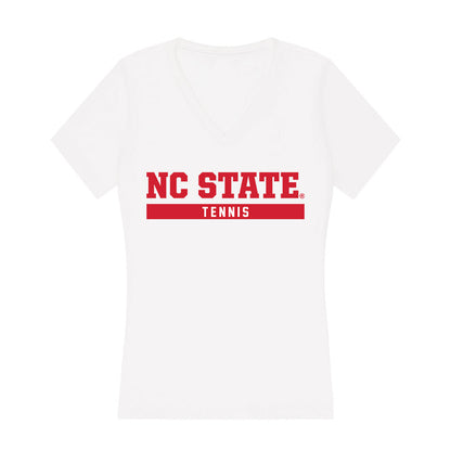 NC State - NCAA Women's Tennis : Victoria Osuigwe - Women's V-Neck T-Shirt-0