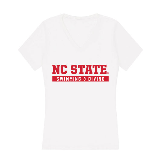 NC State - NCAA Women's Swimming & Diving : Tyler Driscoll - Women's V-Neck T-Shirt-0
