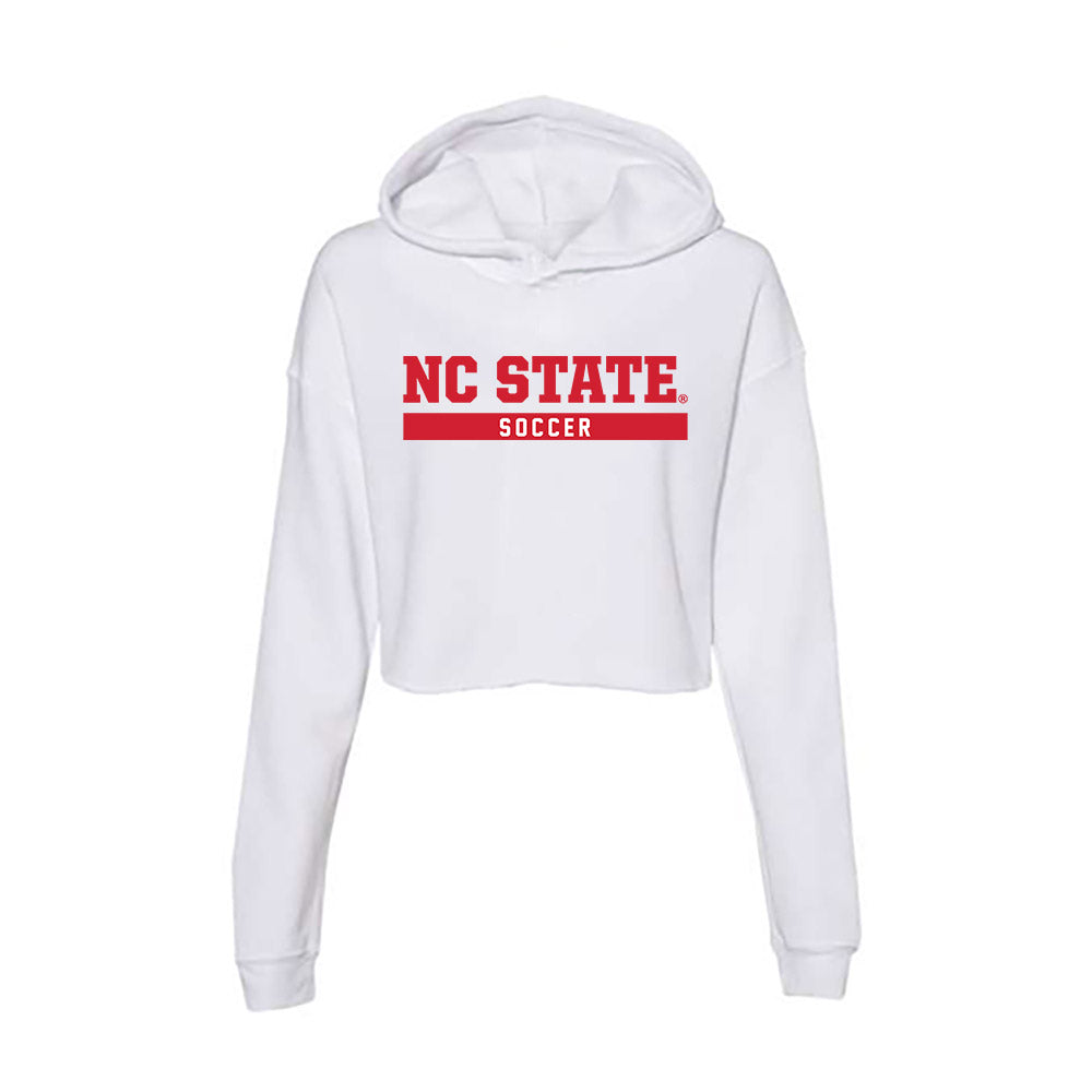NC State - NCAA Men's Soccer : Gianni Rosario - Women's Crop Fleece Hoodie-0