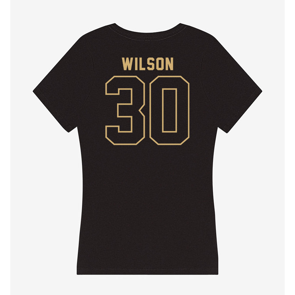 Vanderbilt - NCAA Women's Basketball : Trinity Wilson - Women's V-Neck T-Shirt-1
