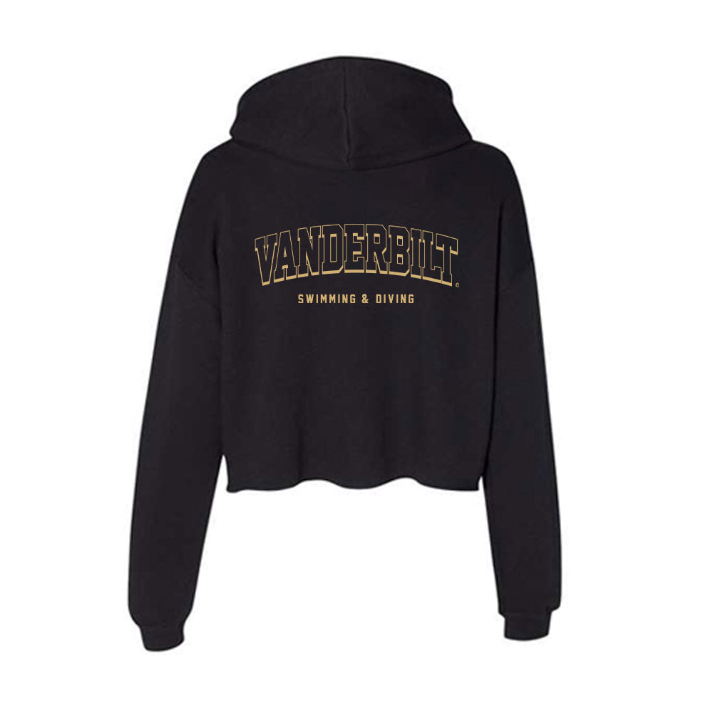 Vanderbilt - NCAA Women's Swimming & Diving : Ava Allingham - Women's Crop Fleece Hoodie-1