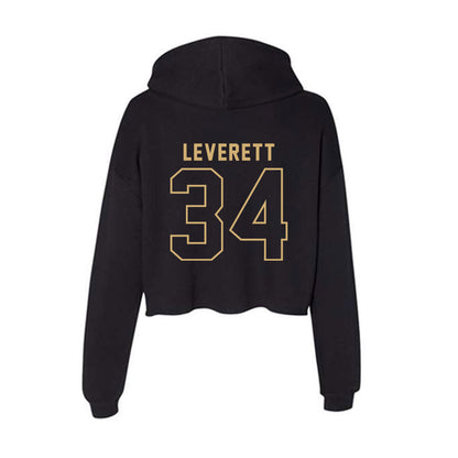 Vanderbilt - NCAA Men's Basketball : Jayden Leverett - Women's Crop Fleece Hoodie-1