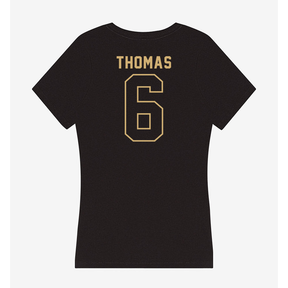 Vanderbilt - NCAA Football : Jacory Thomas - Women's V-Neck T-Shirt-1
