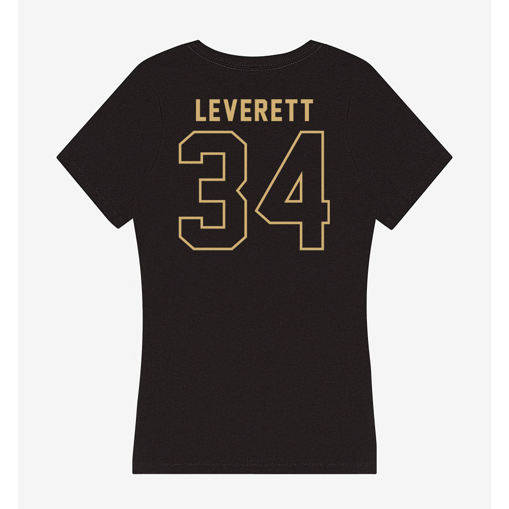 Vanderbilt - NCAA Men's Basketball : Jayden Leverett - Women's V-Neck T-Shirt-1