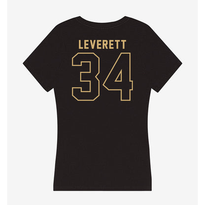 Vanderbilt - NCAA Men's Basketball : Jayden Leverett - Women's V-Neck T-Shirt-1