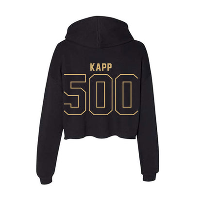 Vanderbilt - NCAA Women's Soccer : Micah Kapp - Women's Crop Fleece Hooded Sweatshirt-1