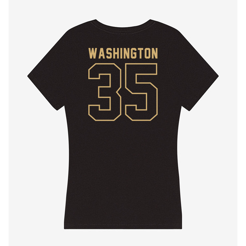 Vanderbilt - NCAA Women's Basketball : Sacha Washington - Women's V-Neck T-Shirt-1