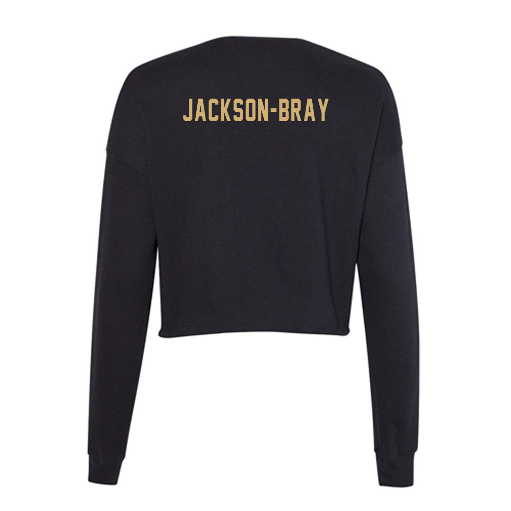 Vanderbilt - NCAA Women's Track & Field : London Jackson-Bray - Women's Cropped Crew Fleece-3