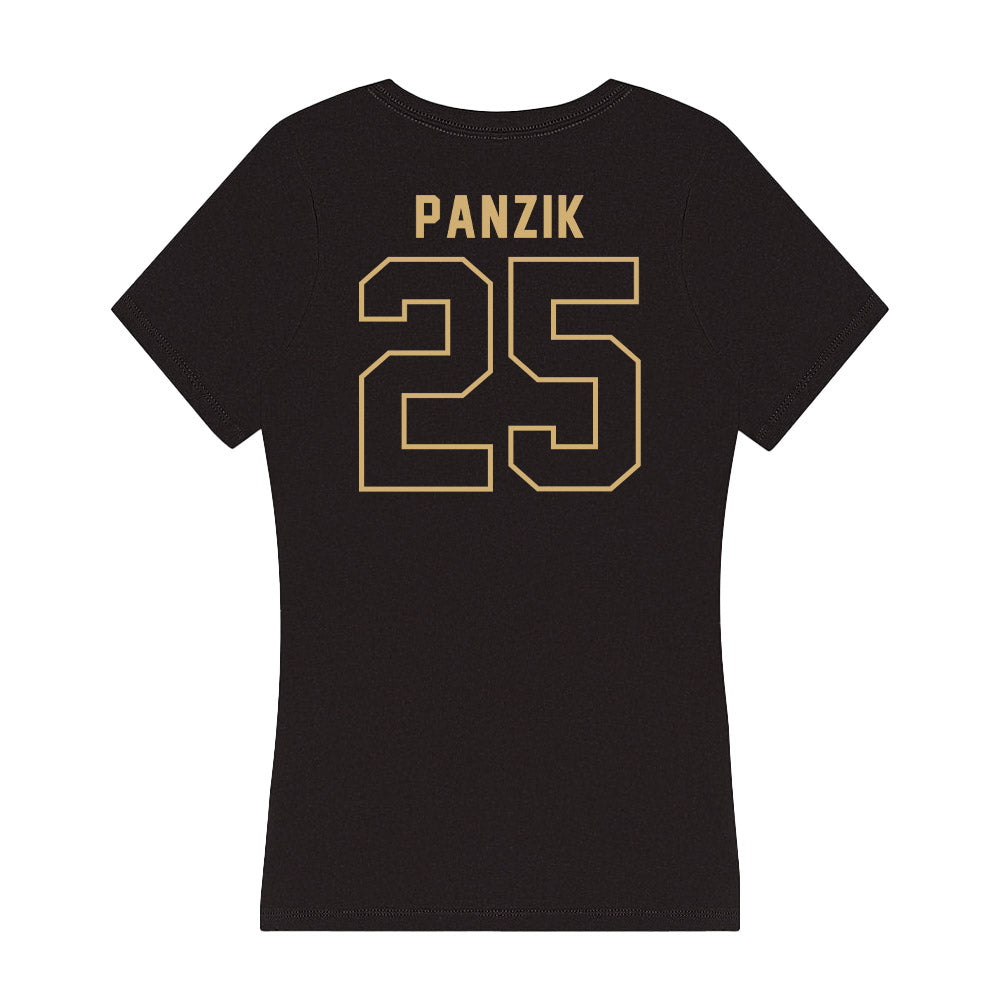  - NCAA Women's Lacrosse : Shea Panzik - Women's V-Neck T-Shirt-1