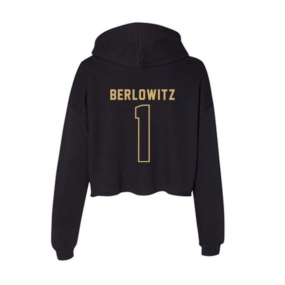 Vanderbilt - NCAA Football : Blaze Berlowitz - Women's Crop Fleece Hoodie-1