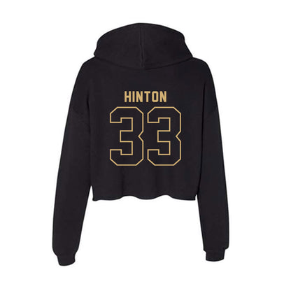 Vanderbilt - NCAA Football : Vanzale Hinton - Women's Crop Fleece Hoodie-1