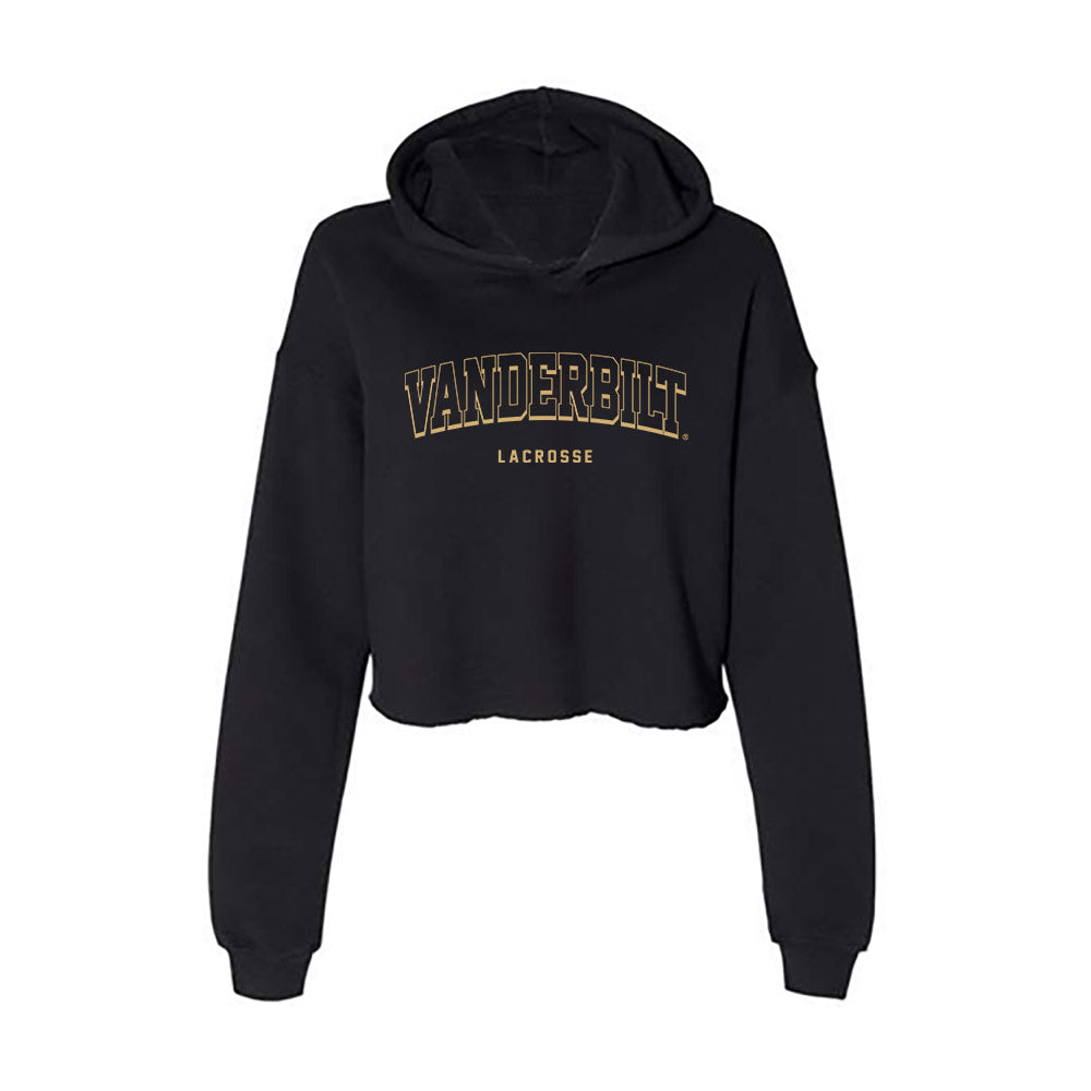 Vanderbilt - NCAA Women's Lacrosse : Alexandra Gladding - Women's Crop Fleece Hoodie-0