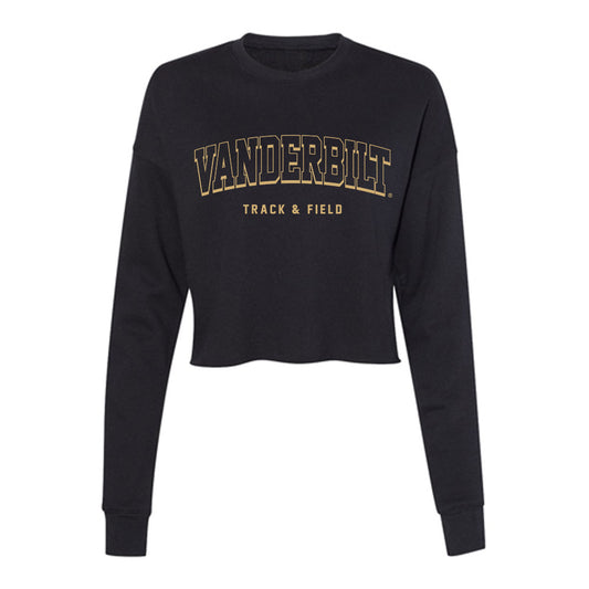 Vanderbilt - NCAA Women's Track & Field : London Jackson-Bray - Women's Cropped Crew Fleece-0