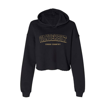 Vanderbilt - NCAA Women's Cross Country : Claire Guiberson - Classic Shersey Women's Crop Fleece Hooded Sweatshirt-0