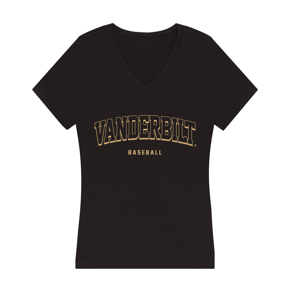 Vanderbilt - NCAA Baseball : Miller Green - Women's V-Neck T-Shirt-0