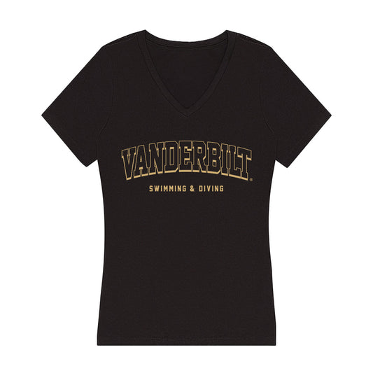 Vanderbilt - NCAA Women's Swimming & Diving : Elle Noecker - Classic Shersey Women's V-Neck T-Shirt-0