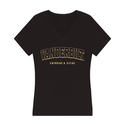 Vanderbilt - NCAA Women's Swimming & Diving : Ava Allingham - Women's V-Neck T-Shirt-0